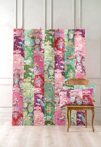 Tilda Patchwork Stoff Baumwolle - Chic Escape Whimsyflower Green